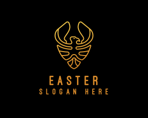 Sigil - Golden Eagle Monoline logo design