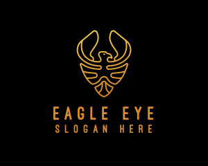 Golden Eagle Monoline logo design