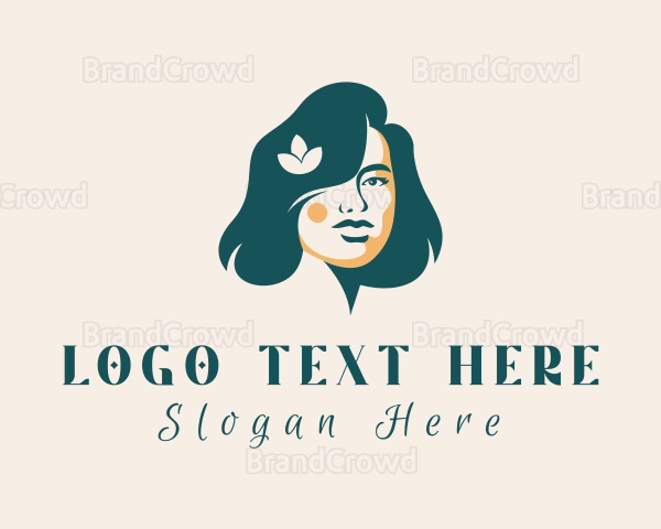 Female Hair Beauty Logo