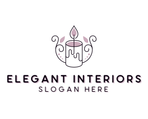 Candle Wellness Spa logo design