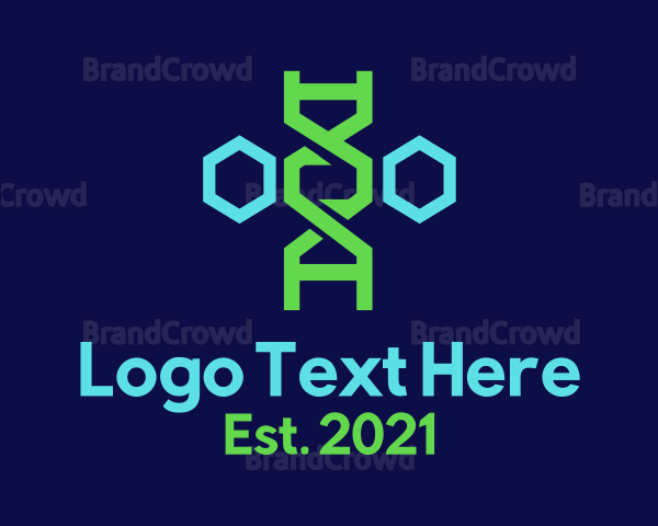 Polygonal Gene Strand Logo