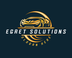 Detailing Sports Car logo design