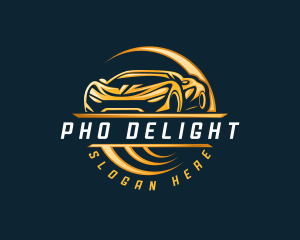 Detailing Sports Car logo design