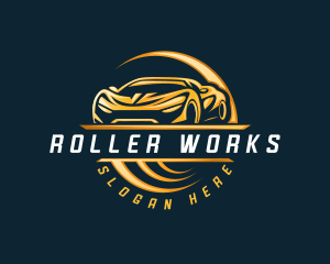 Detailing Sports Car logo design