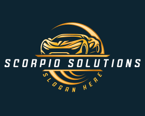 Detailing Sports Car logo design