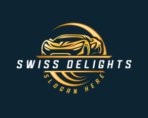 Detailing Sports Car logo design