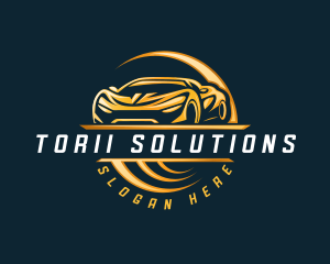 Detailing Sports Car logo design