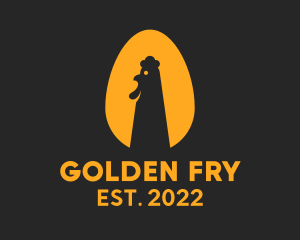 Golden Chicken Egg  logo design