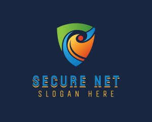 Cybersecurity - Software Cybersecurity Shield logo design