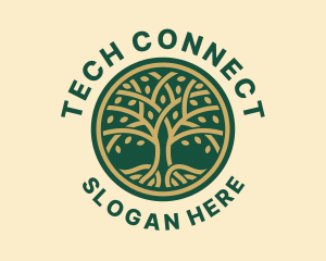 Forest - Eco Wellness Tree logo design