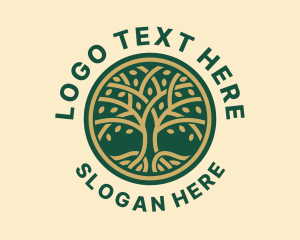 Eco Wellness Tree  Logo