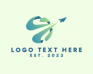 Fly - Global Logistics Plane logo design