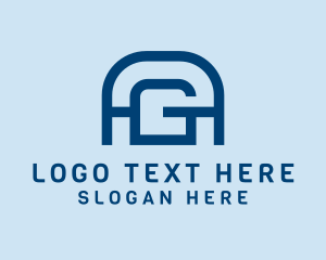 Letter Ag - Simple Minimalist Technology logo design