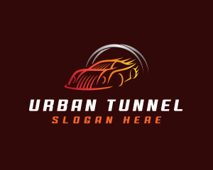 Tunnel - Racer Car Mechanic logo design