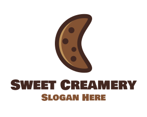 Crescent Moon Cookie logo design