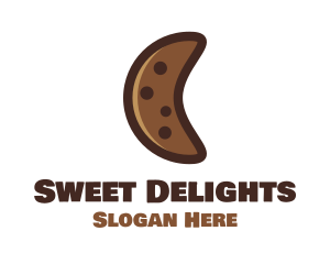 Crescent Moon Cookie logo design