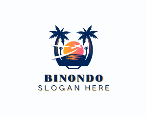 Holiday - Beach Vacation Travel logo design