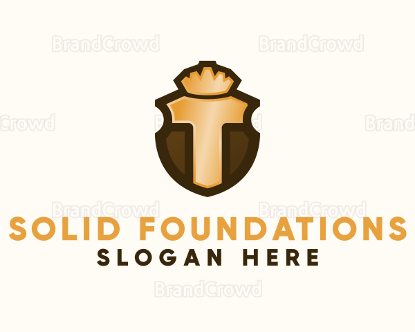 Generic Golden Shield Logo