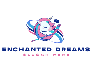 Fairytale - Hockey Team Unicorn logo design