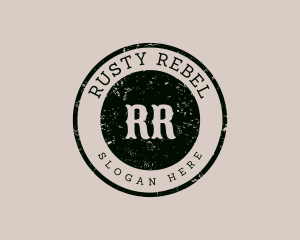 Grungy - Rustic Retro Vintage Cafe Studio logo design