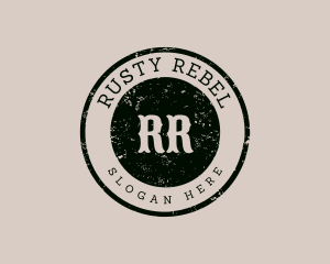 Rustic Retro Vintage Cafe Studio logo design