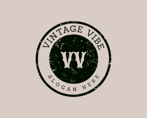 Rustic Retro Vintage Cafe Studio logo design