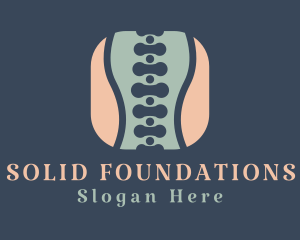 Physical Therapy - Spine Osteopathy Chiropractor logo design