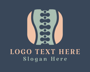 Back - Spine Osteopathy Chiropractor logo design