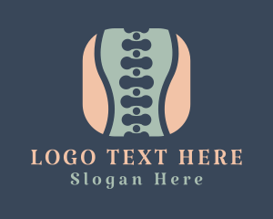 Physiotherapy - Spine Osteopathy Chiropractor logo design