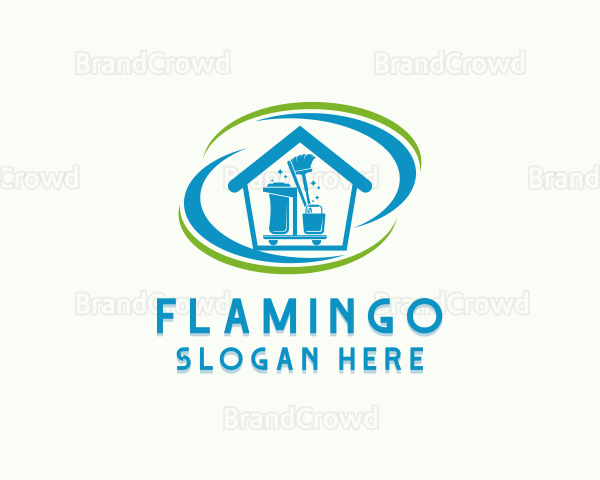 House Cleaning Tools Logo