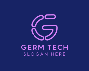 Neon Tech Letter G  logo design