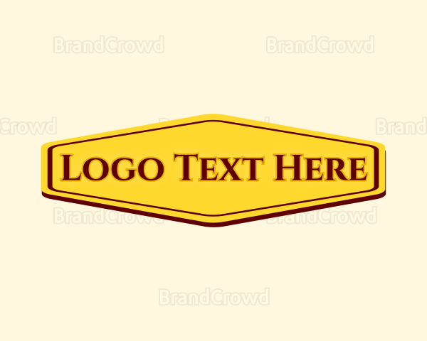 Hexagon Banner Shape Logo