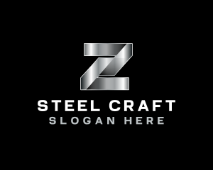 Steel - Industrial Metallic Steel Letter Z logo design