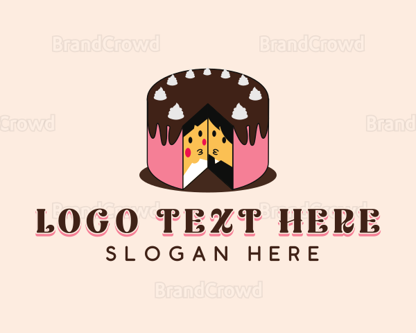 Wedding Cake Dessert Logo