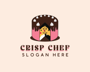 Wedding Cake Dessert logo design