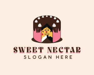 Wedding Cake Dessert logo design