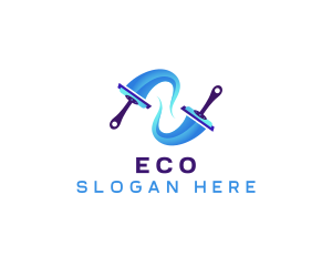 Squeegee Cleaning Water Logo