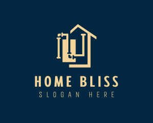 Home Plumbing Pipe logo design