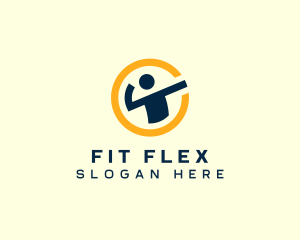 Human Fitness Workout logo design