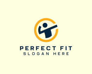 Human Fitness Workout logo design