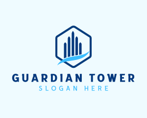 Real Estate Building Tower logo design