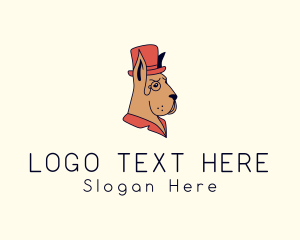 Doggo - Great Dane Hat logo design