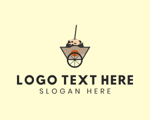 Stall - Cake Dessert Food Cart logo design