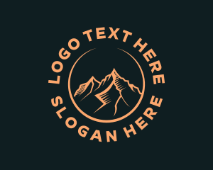 Mountaneering - Mountain Peak Adventure logo design
