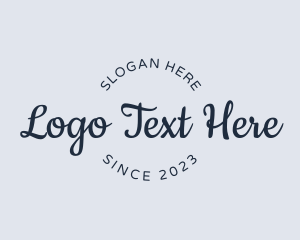 Advertisement - Cursive Type Business logo design