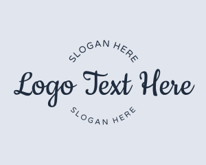 Cursive Type Business Logo