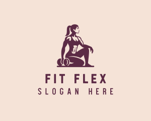Workout - Woman Workout Gym logo design