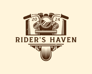 Motorcycle Rider Garage logo design