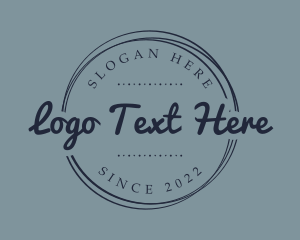 Badge - Cursive Company Badge logo design