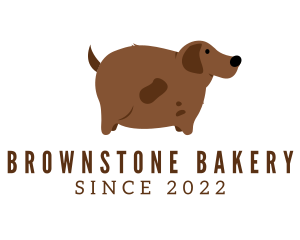 Brown Fat Dog logo design